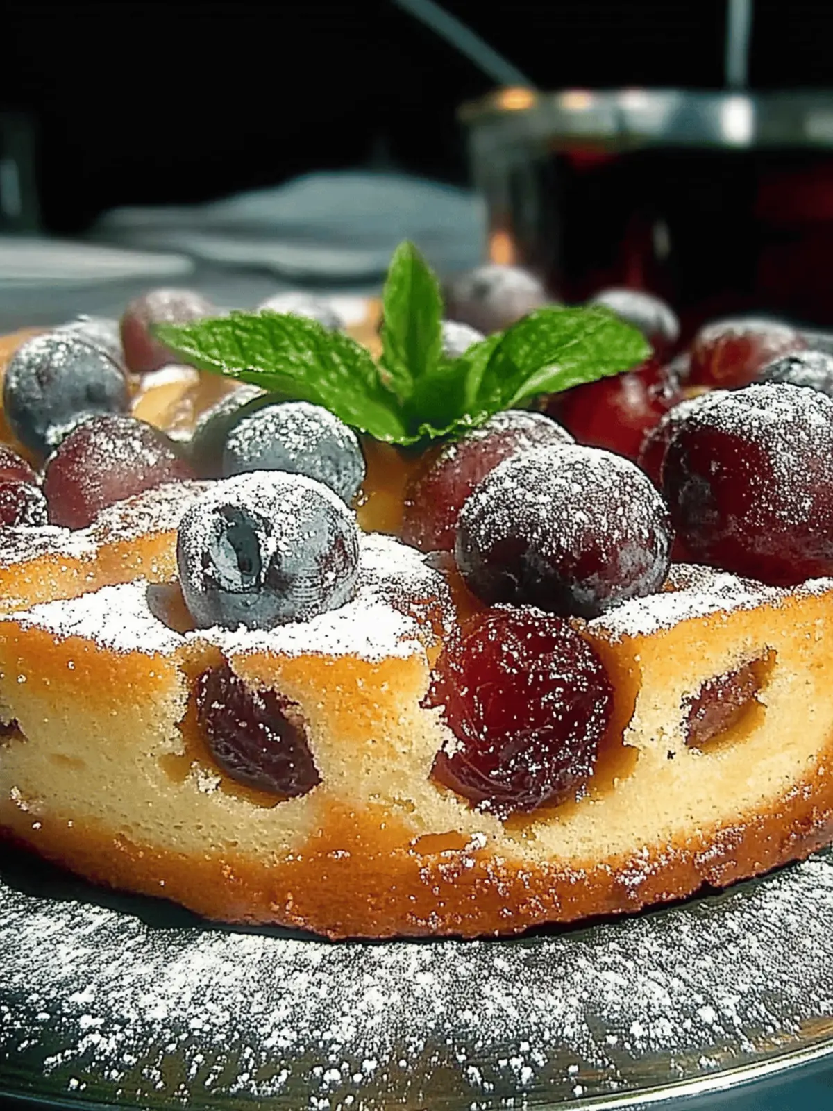 Sunkener Pflaumenkuchen