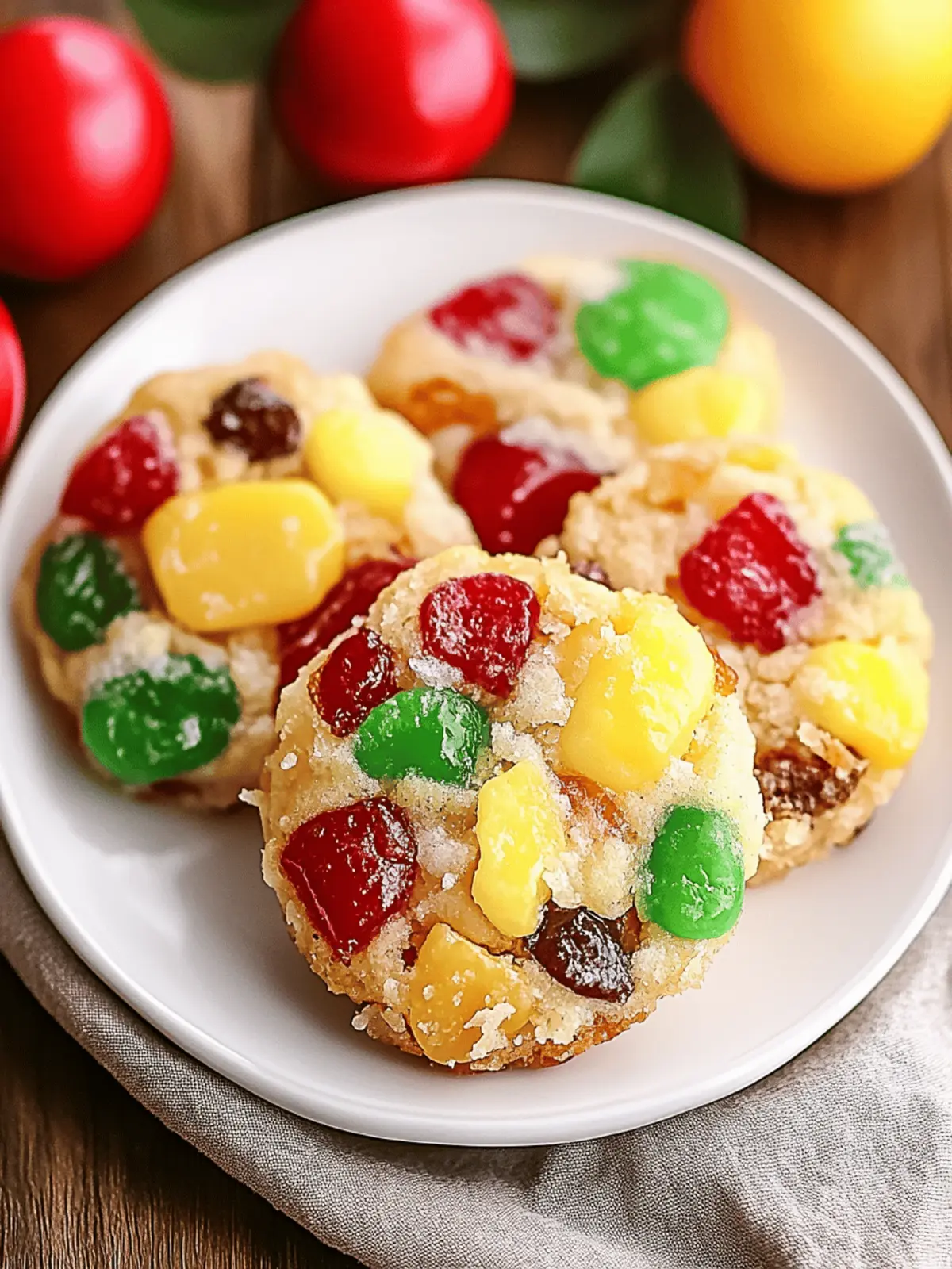 Einfache Weihnachts-Früchtekekse Rezept