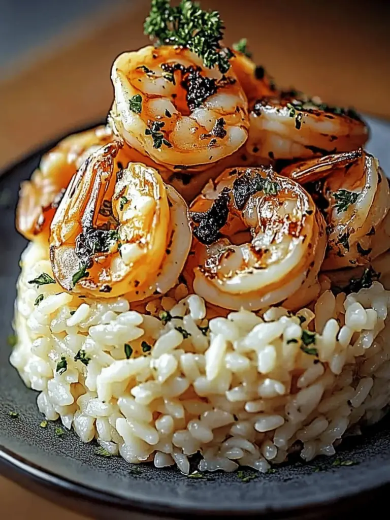 Krabben Knoblauch Butter Reis