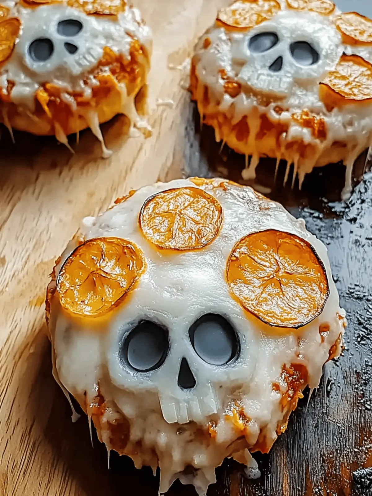 Leckere Pizza-Schädel für Halloween feiern 5 Leckere Pizza-Schädel