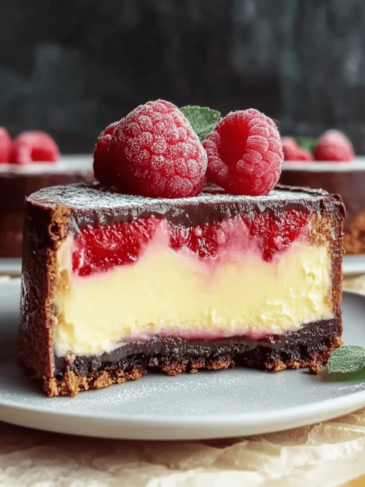 Himbeer-Brownie-Käsekuchen