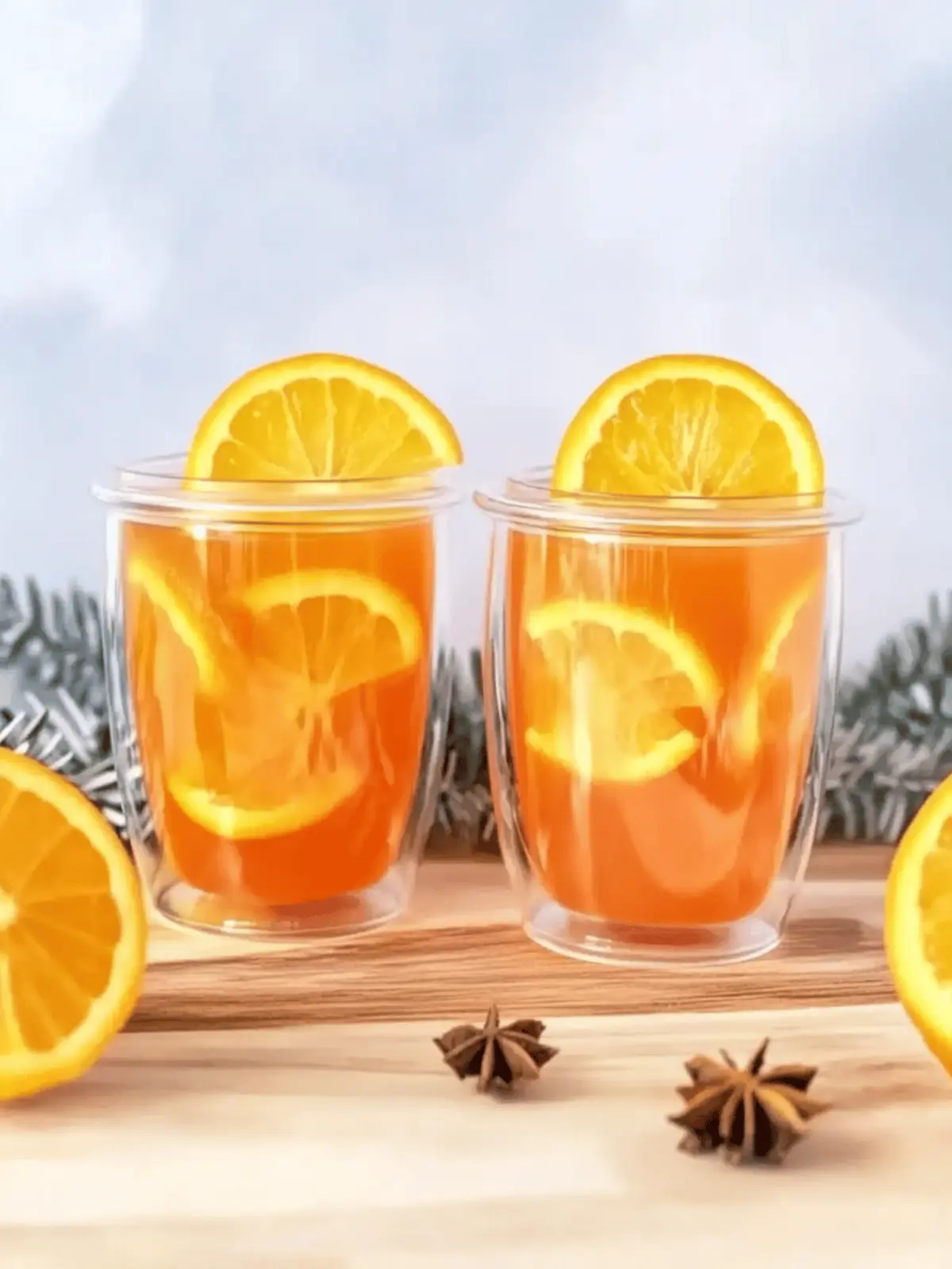 Heißer Aperol mit Orangensaft