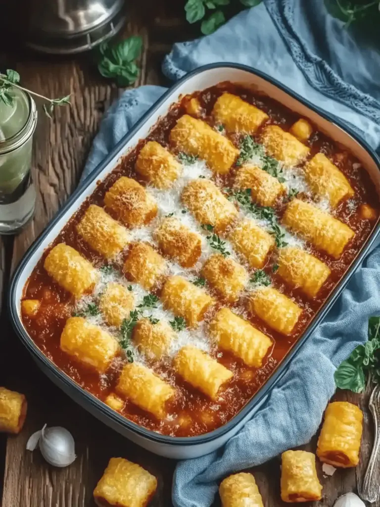 Kroketten-Hack-Auflauf