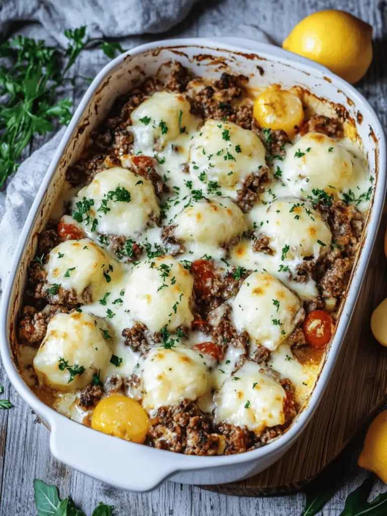 Kohlrabi und Hackfleischauflauf