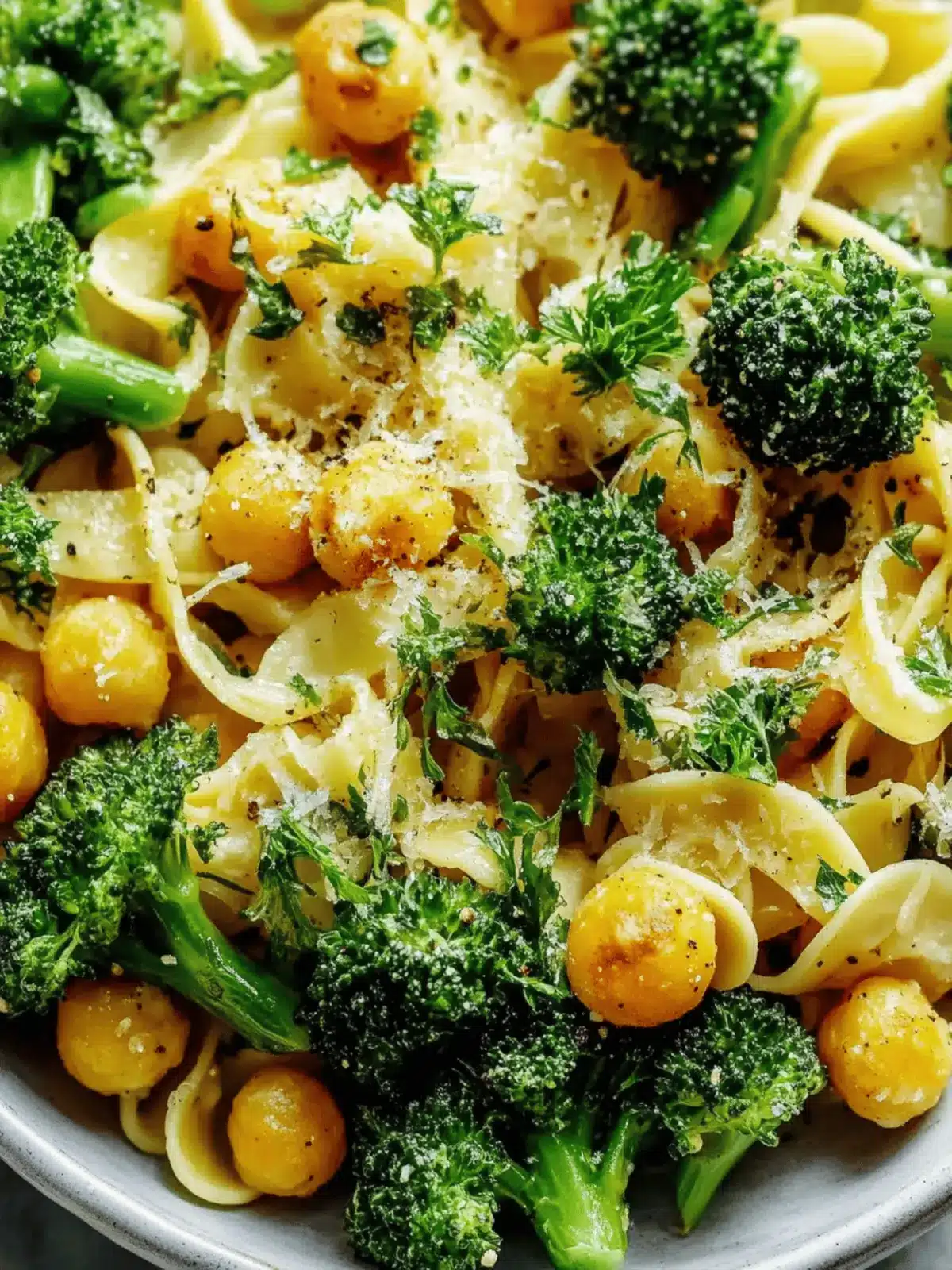 Brokkoli Kichererbsen Pasta mit Knoblauch Olivenöl 2 Brokkoli Kichererbsen Pasta mit Knoblauch Olivenöl