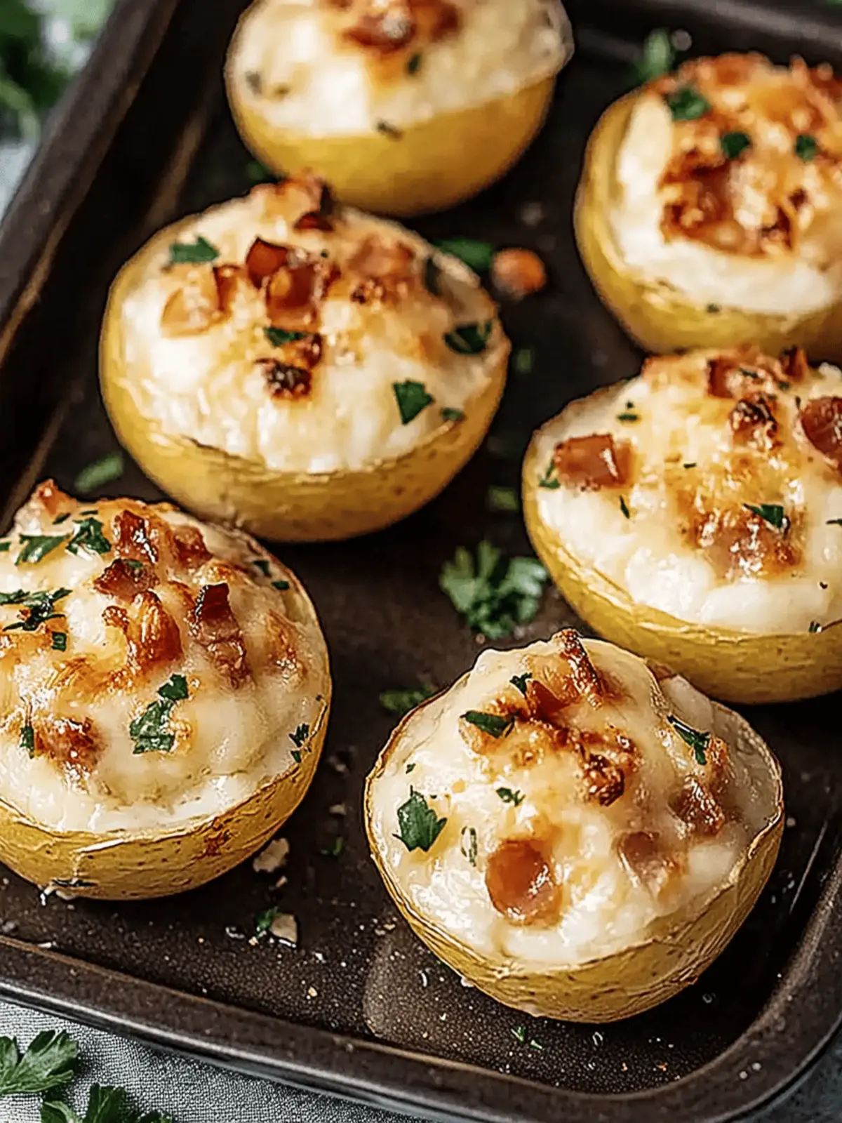 Gefüllte Kartoffeln nach Flammkuchen für Genießer 4 Gefüllte Kartoffeln nach Flammkuchen