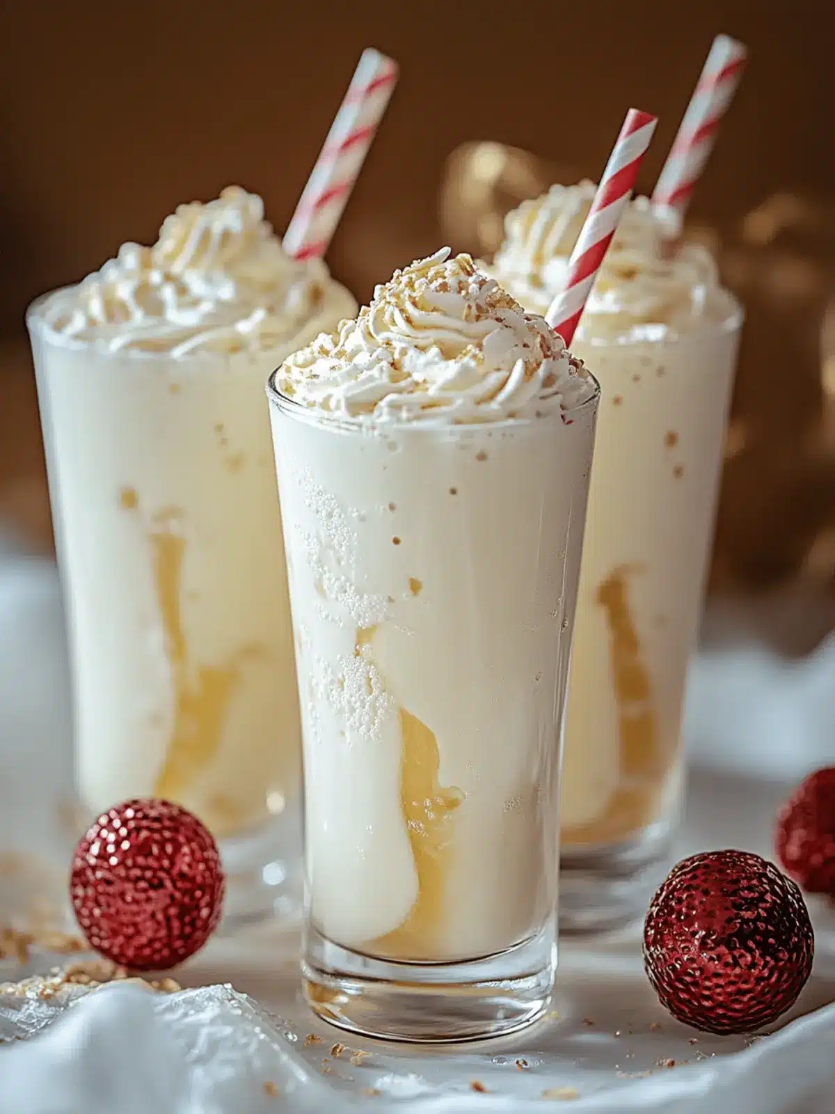 Festlicher Pfefferminz-Weihnachtsfloat