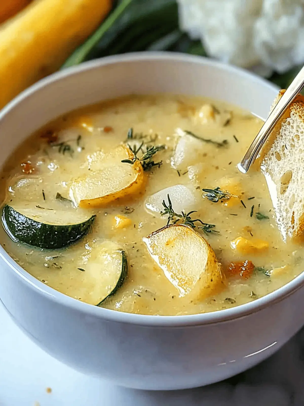 Cremige Zucchinisuppe: Gesund, einfach und lecker 4 Cremige Zucchinisuppe