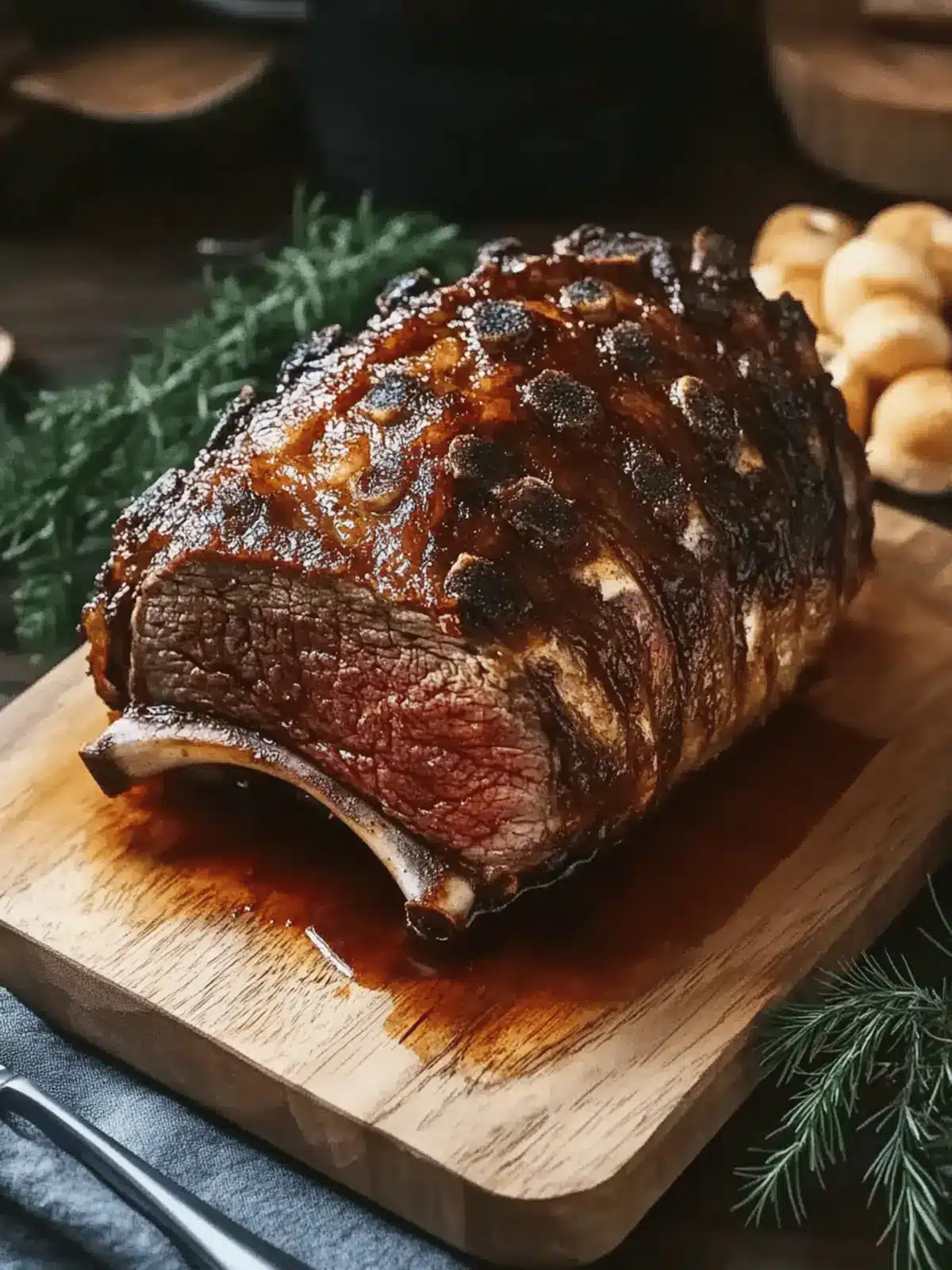Klassisches Weihnachtsprime Rib für Festliche Genussmomente 4 Klassisches Weihnachtsprime Rib