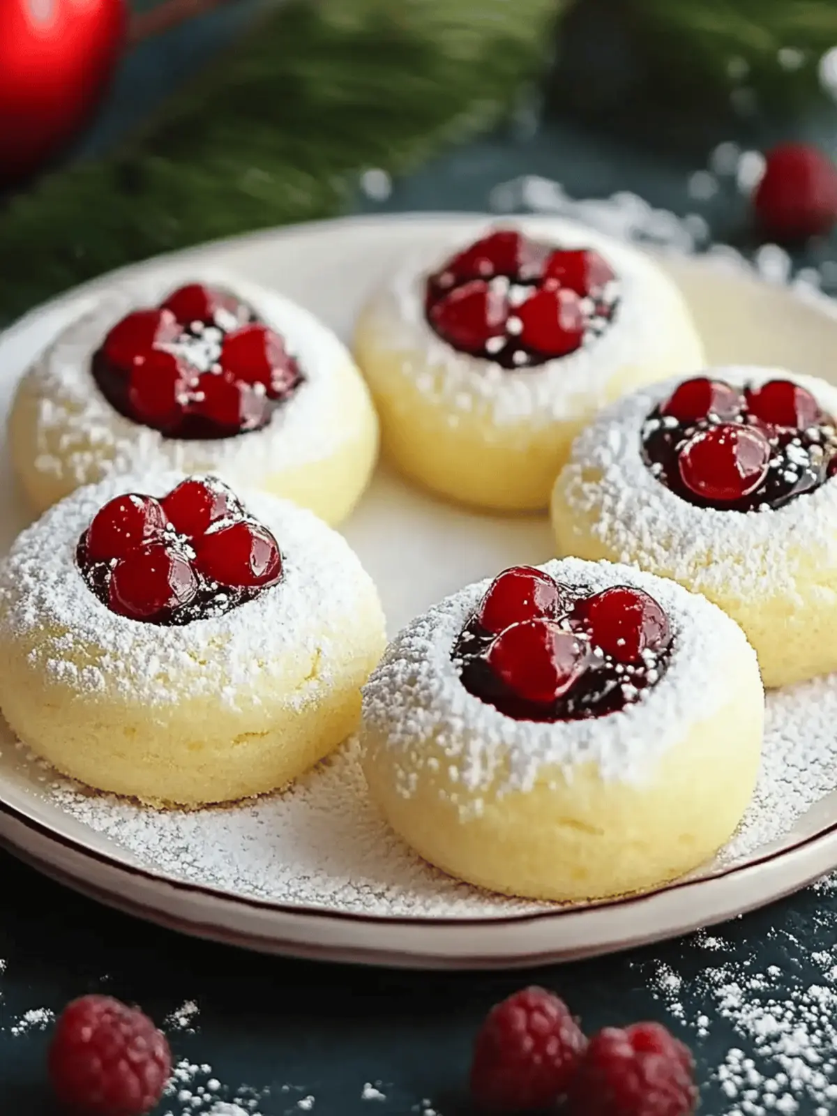 Weihnachts-Marzipankirschen-Shortbread-Kekse