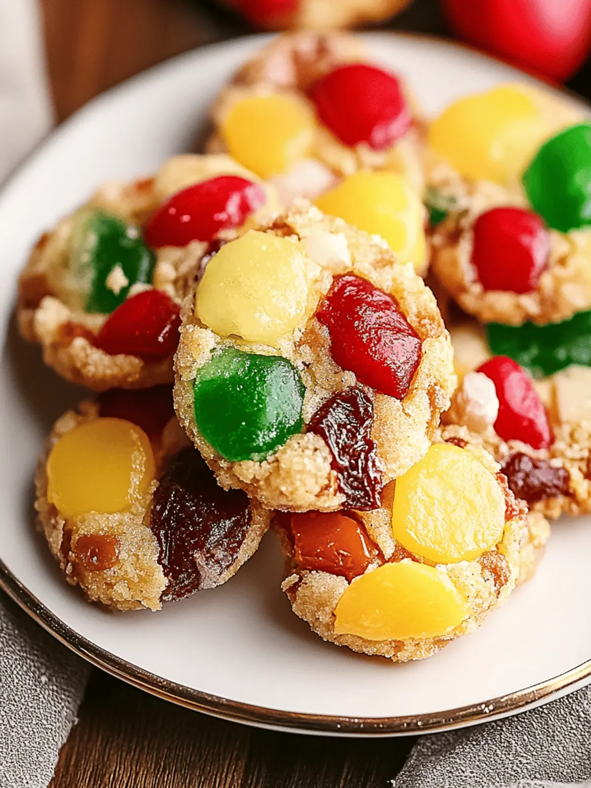 Einfache Weihnachts-Früchtekekse Rezept