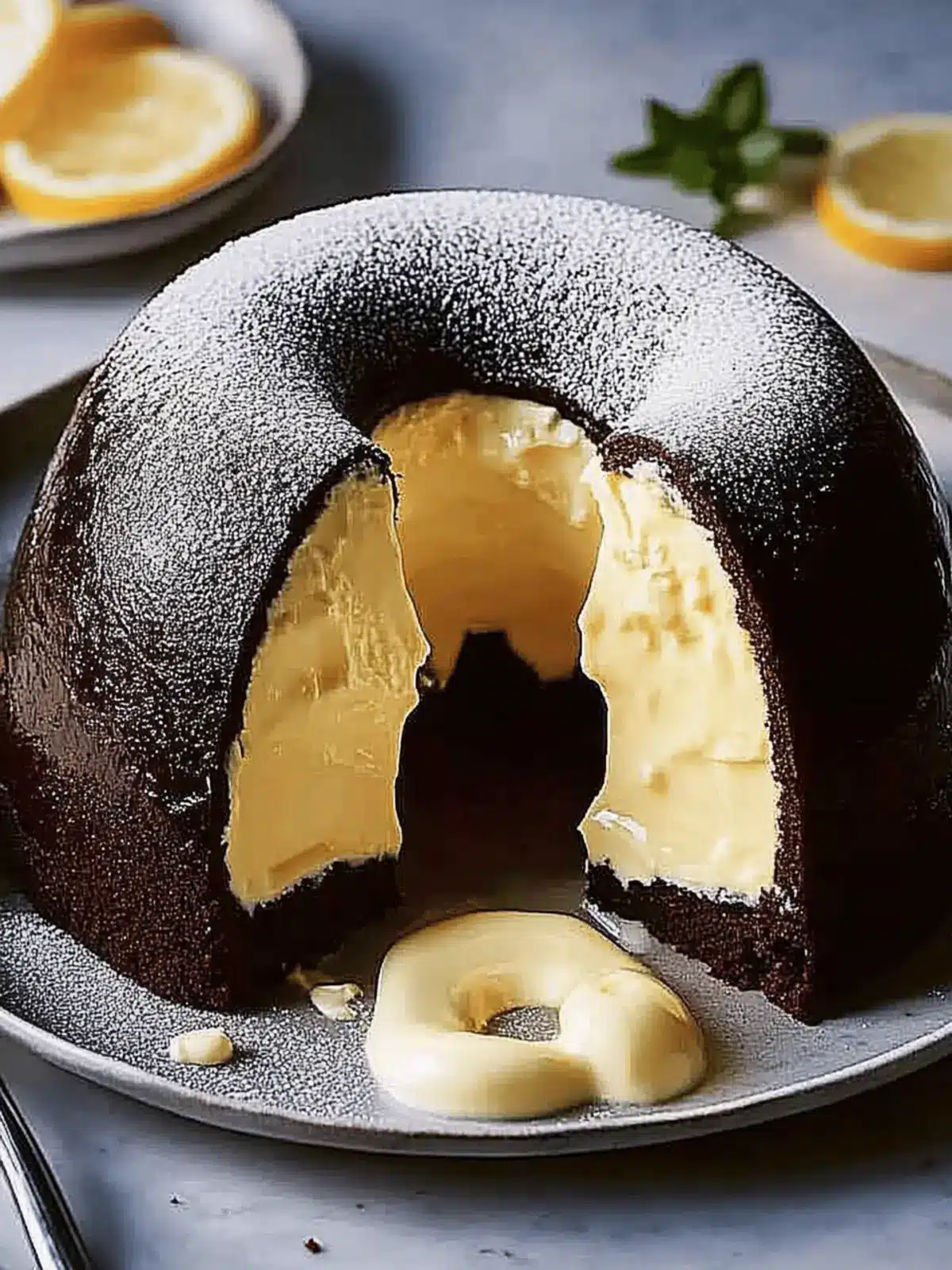Schokoladen-Bundt-Kuchen mit Käsekuchenfüllung köstlich 2 Schokoladen-Bundt-Kuchen mit Käsekuchenfüllung