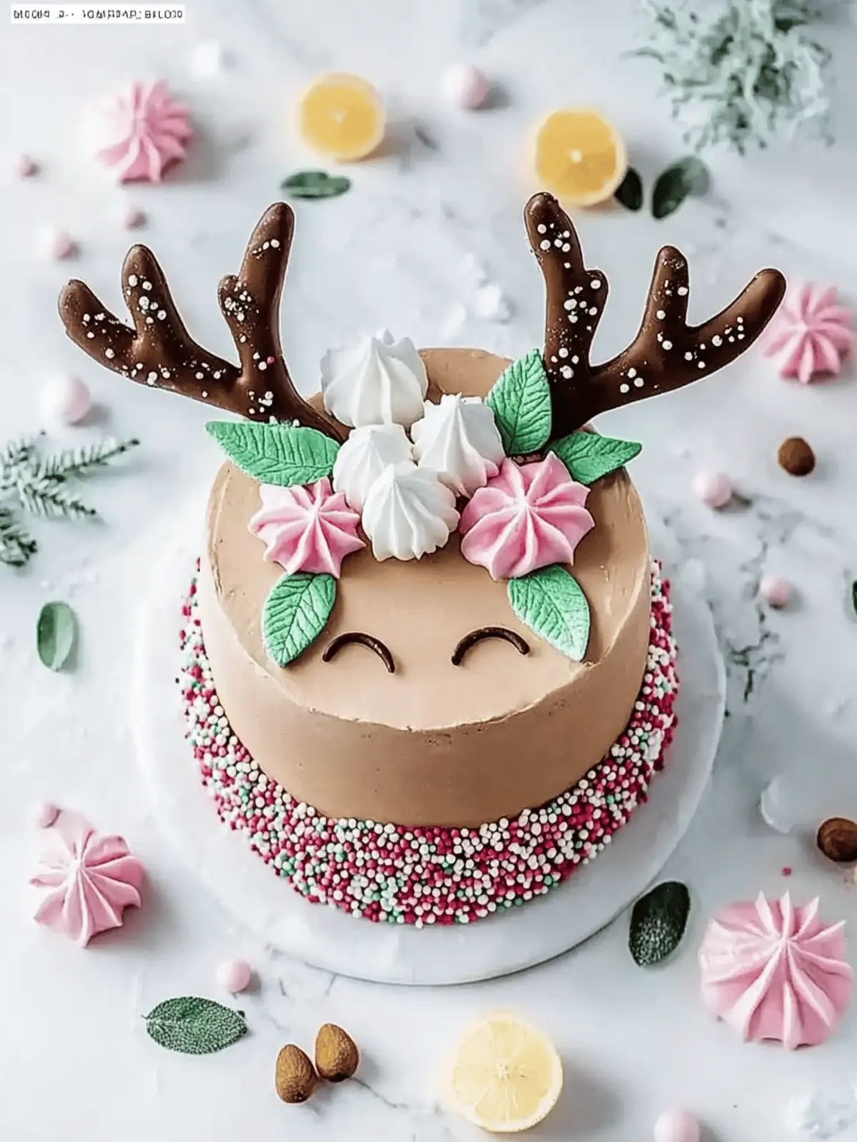 Rentierkuchen für Weihnachten
