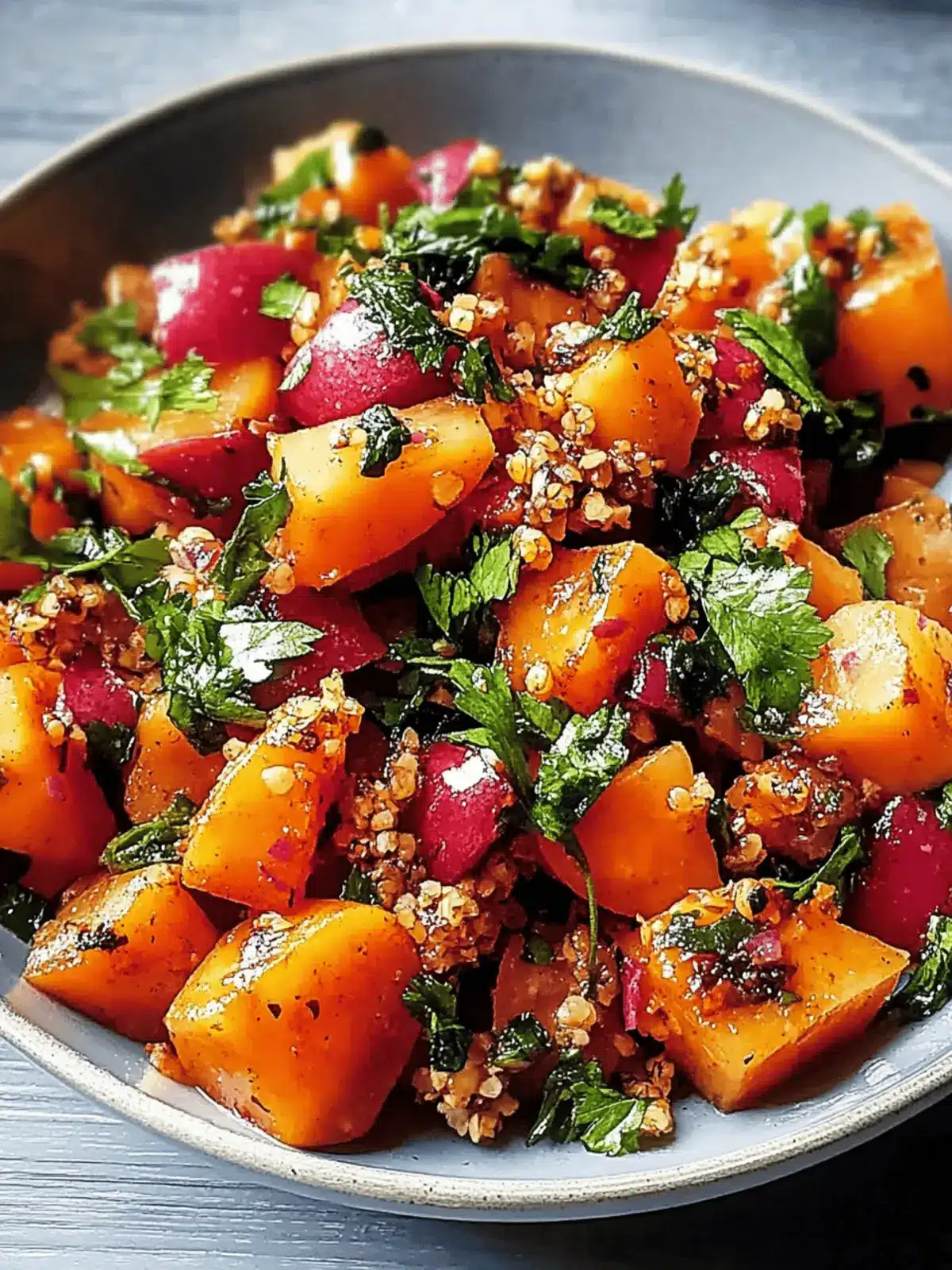 Libanesischer gerösteter Kürbissalat für gesunde Genussmomente 4 Libanesischer gerösteter Kürbissalat