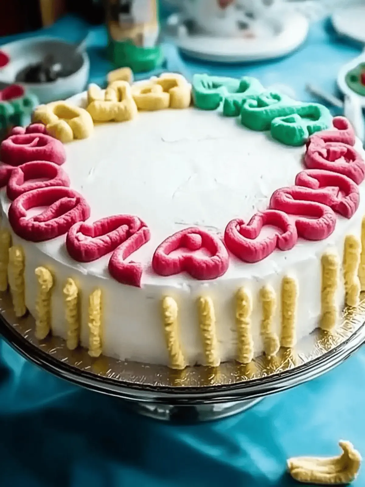 Hausgemachter Kuchen für den ersten Schultag meines Sohnes