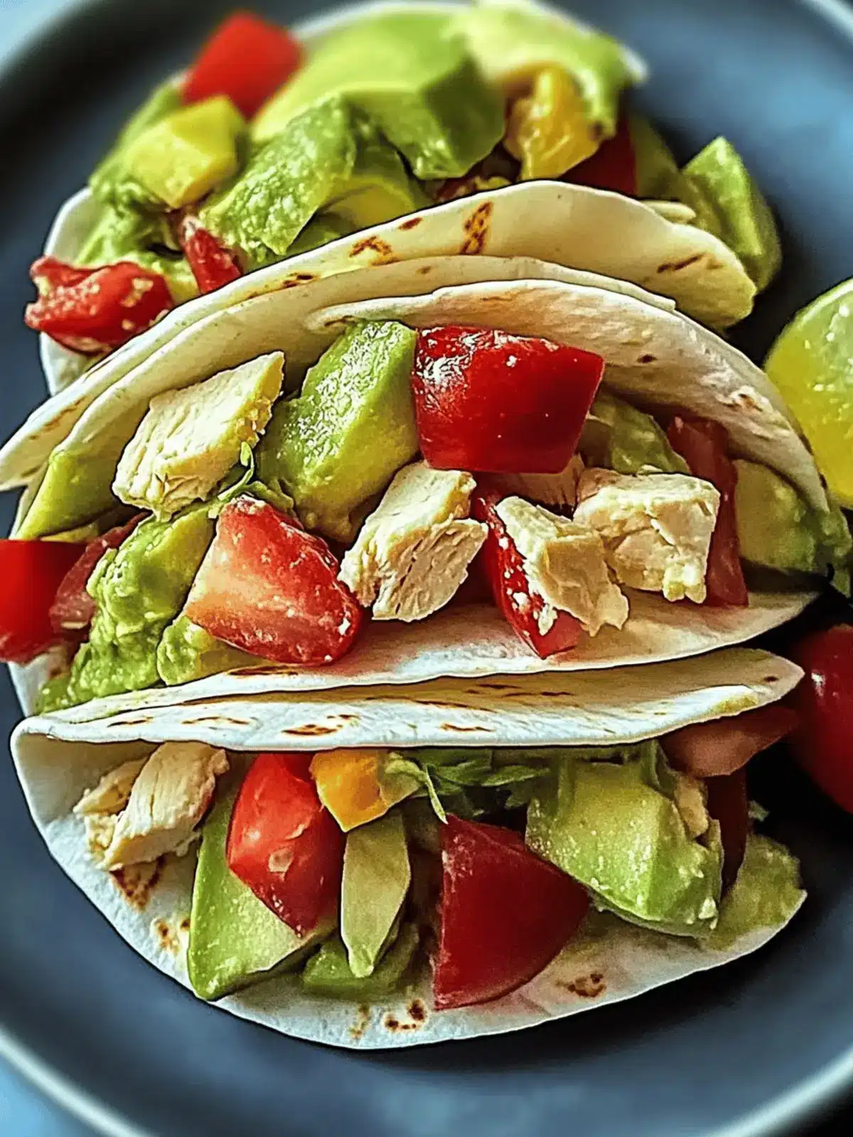 Gesunder Avocado Hühnchen Salat Wrap für jeden Tag 3 Avocado Hühnchen Salat Wrap