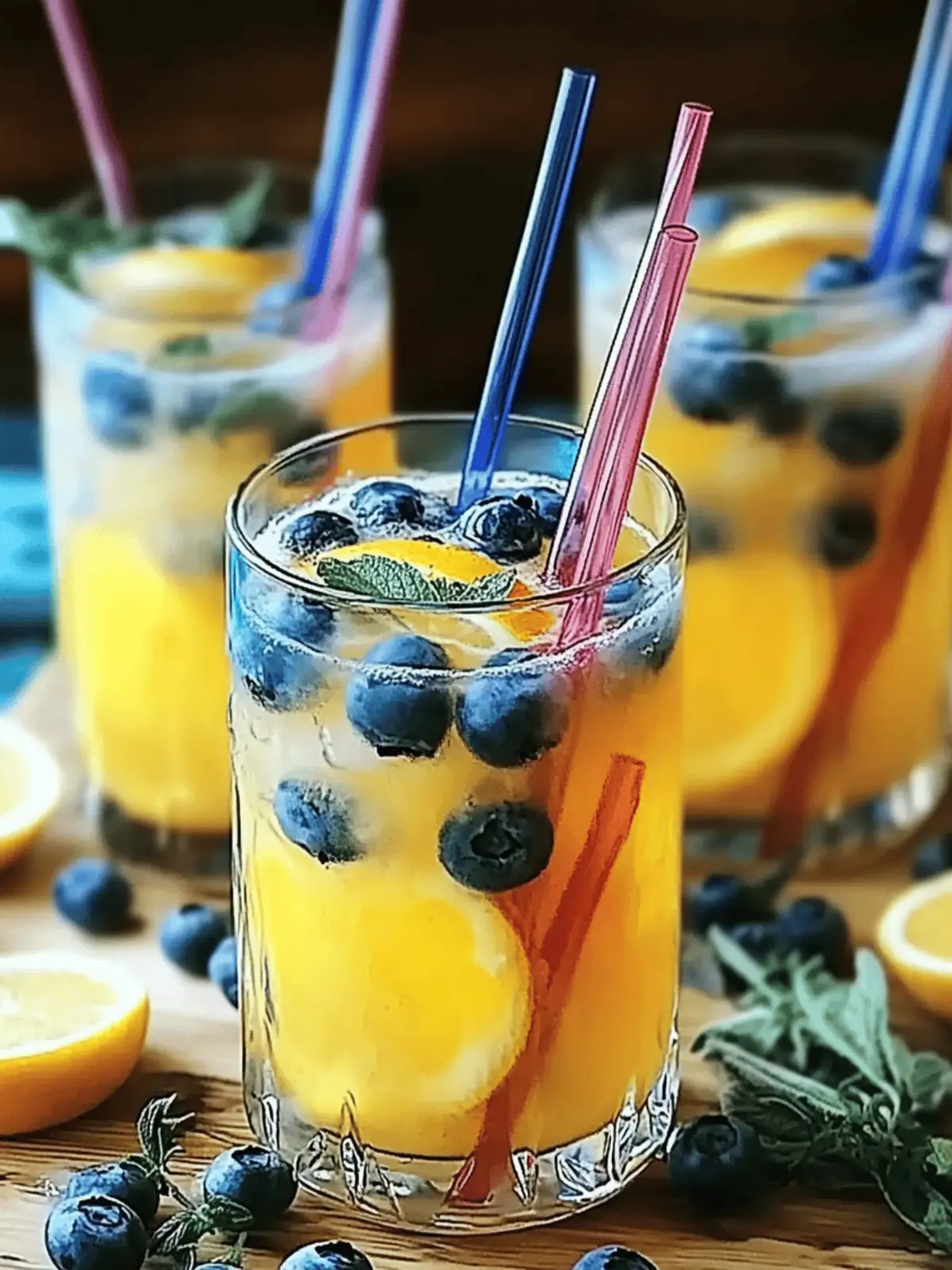 Genießen Sie farbwechselnde Limonade erfrischend und spritzig