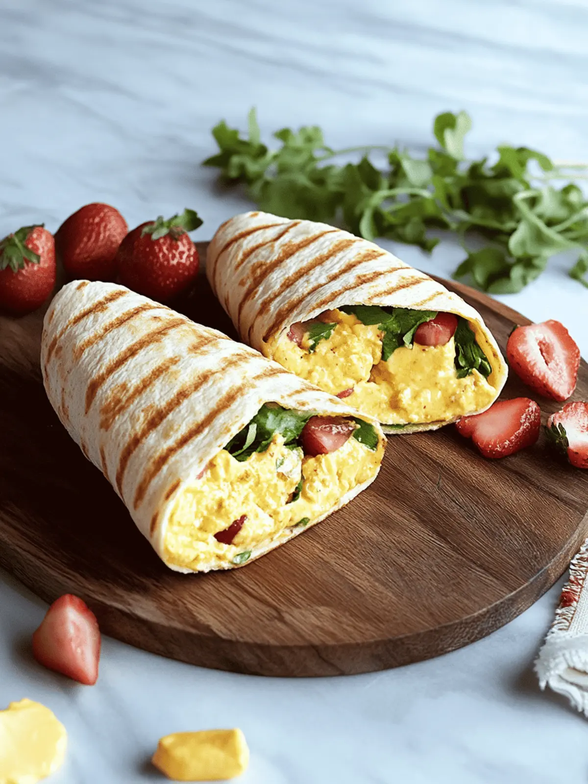 Rührei Wraps für schnelles, gesundes Essen 5 Rührei Wraps