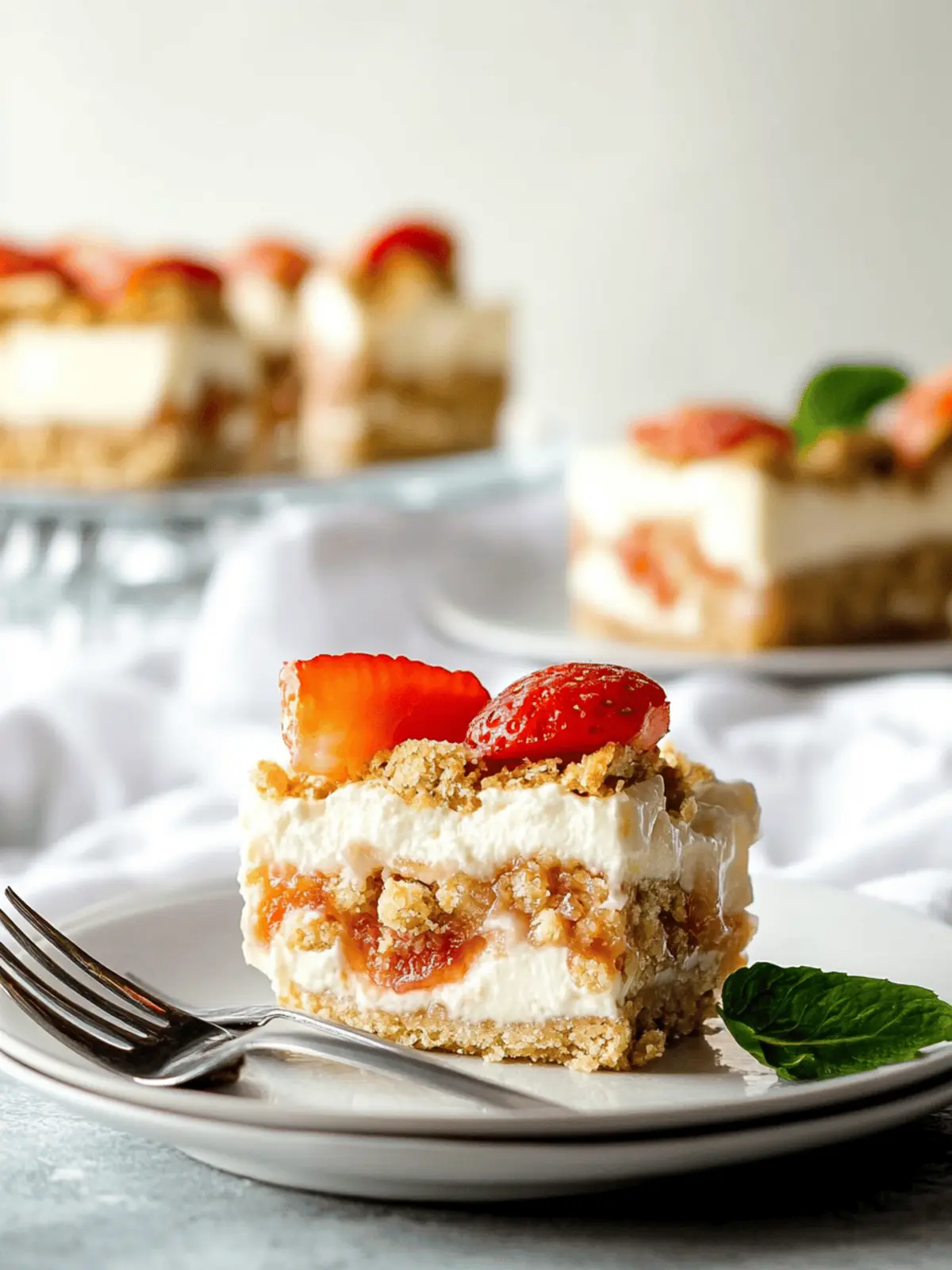 Pflaumencheesecake mit Mandelkruste