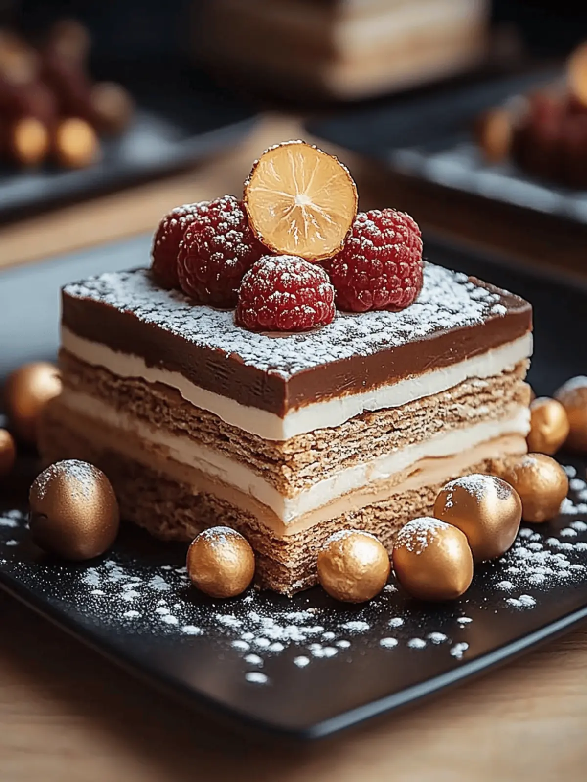 Haselnuss Dacquoise Lebkuchen Ganache für Weihnachten 2 Haselnuss Dacquoise Lebkuchen Ganache