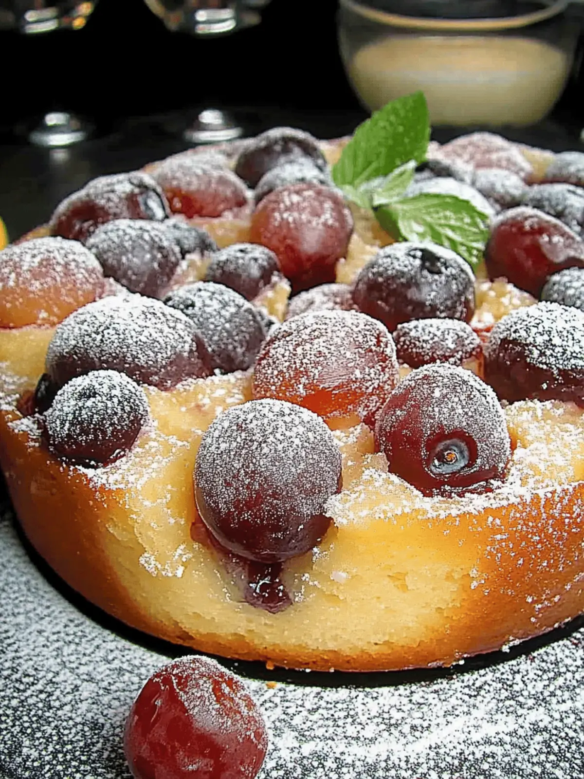 Sunkener Pflaumenkuchen