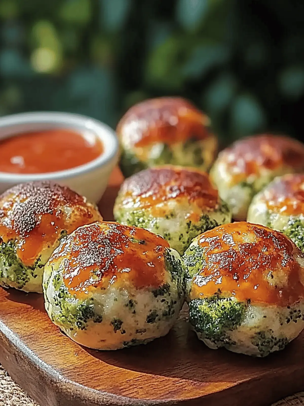 Knusprige Heißluftfritteuse Brokkoli Käsebällchen