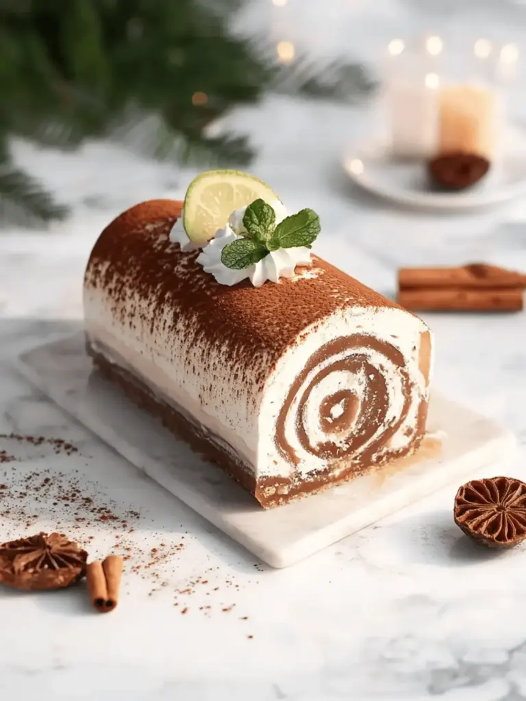 Gourmet Tiramisu Yule Log Kuchen