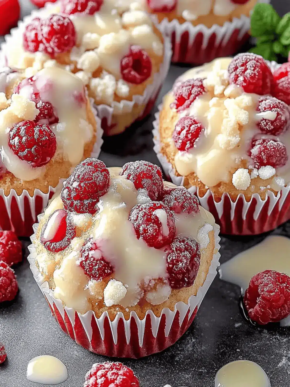 Weiße Schokolade Himbeeren Muffins leicht gemacht 4 Weiße Schokolade Himbeeren Muffins