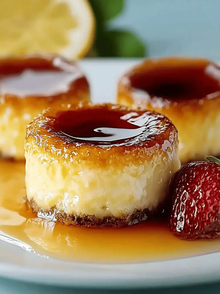 Mini Crème Brûlée Käsekuchen