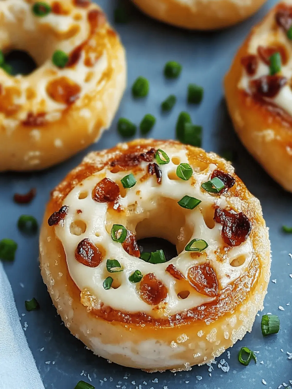 Würzige Speck-Frischkäse-Bagels mit Wow-Effekt 3 Würzige Speck-Frischkäse-Bagels