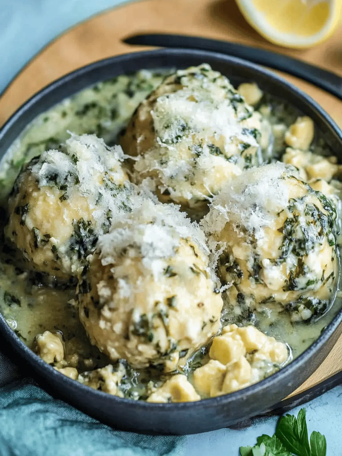 Spinatknödel als Hauptgericht für Genießer 2 Spinatknödel als Hauptgericht