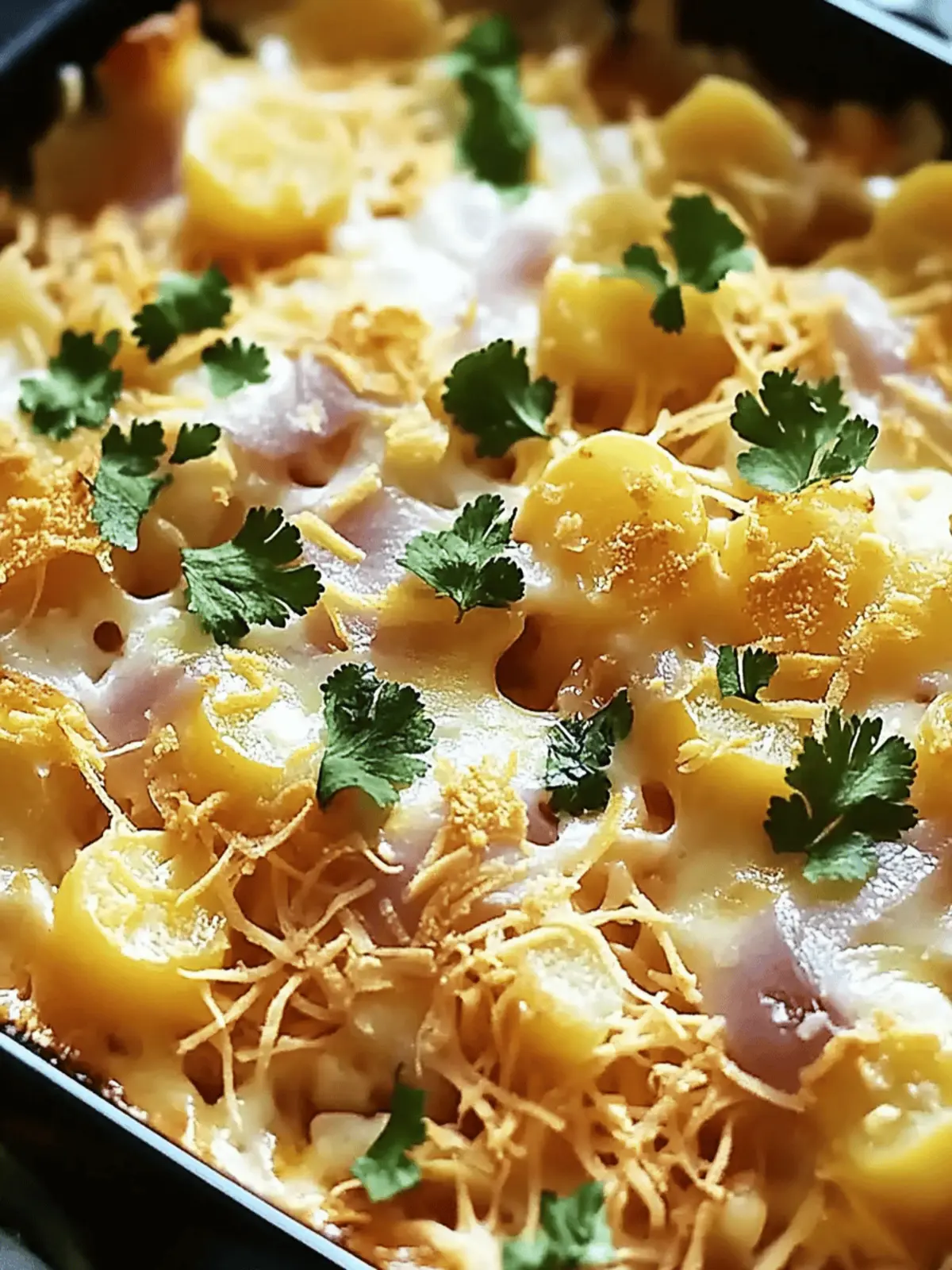 Hühnchen Cordon Bleu Auflauf