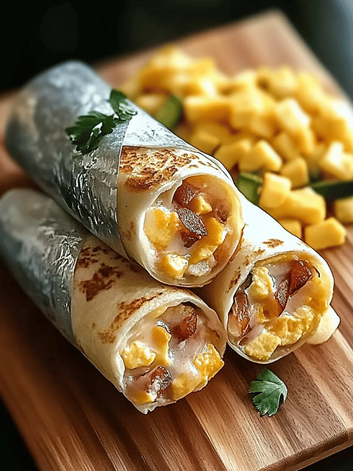 Frühstücksburritos selber machen: Einfache Anleitung 4 Frühstücksburritos selber machen