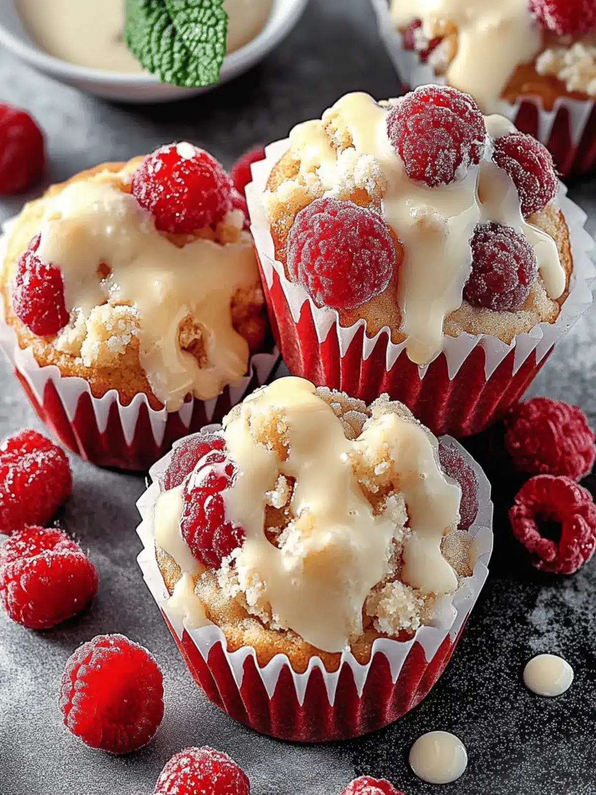 Weiße Schokolade Himbeeren Muffins leicht gemacht 3 Weiße Schokolade Himbeeren Muffins