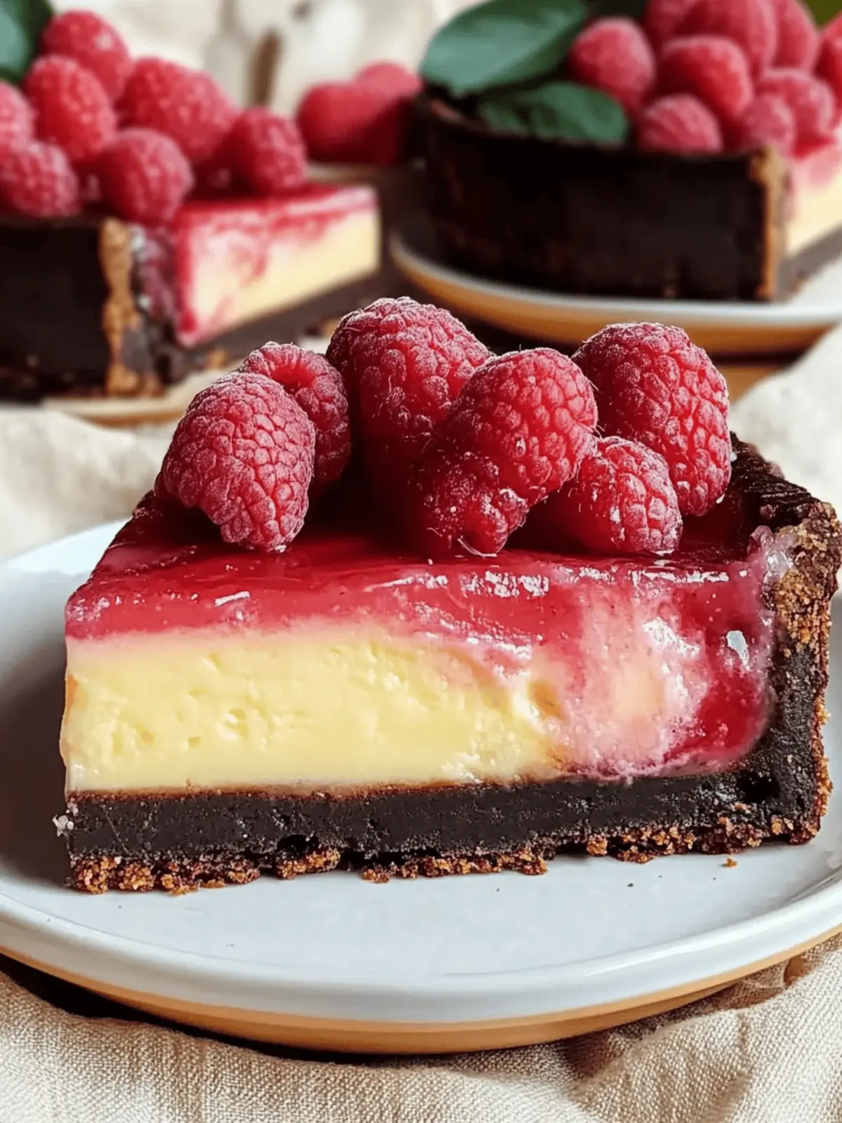 Himbeer-Brownie-Käsekuchen