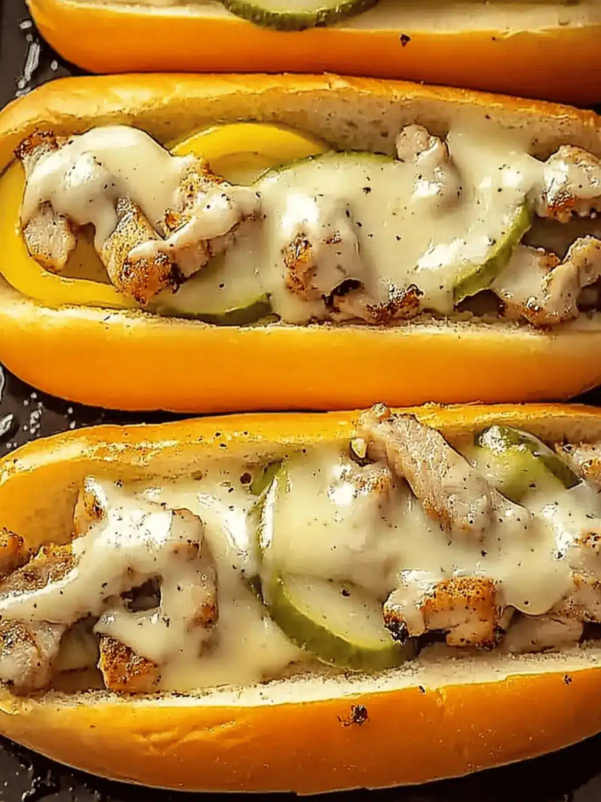 Hähnchen Cheesesteaks: Der perfekte Genuss für Zuhause 4 Hähnchen Cheesesteaks