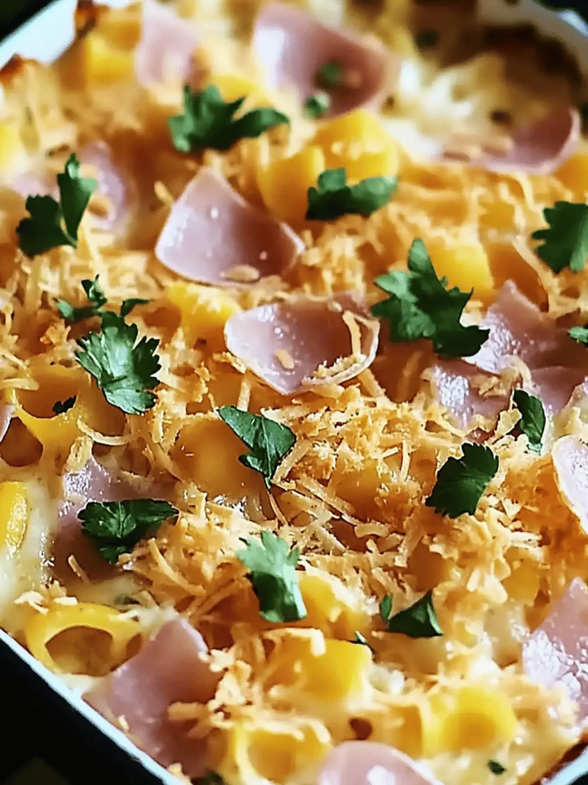 Hühnchen Cordon Bleu Auflauf