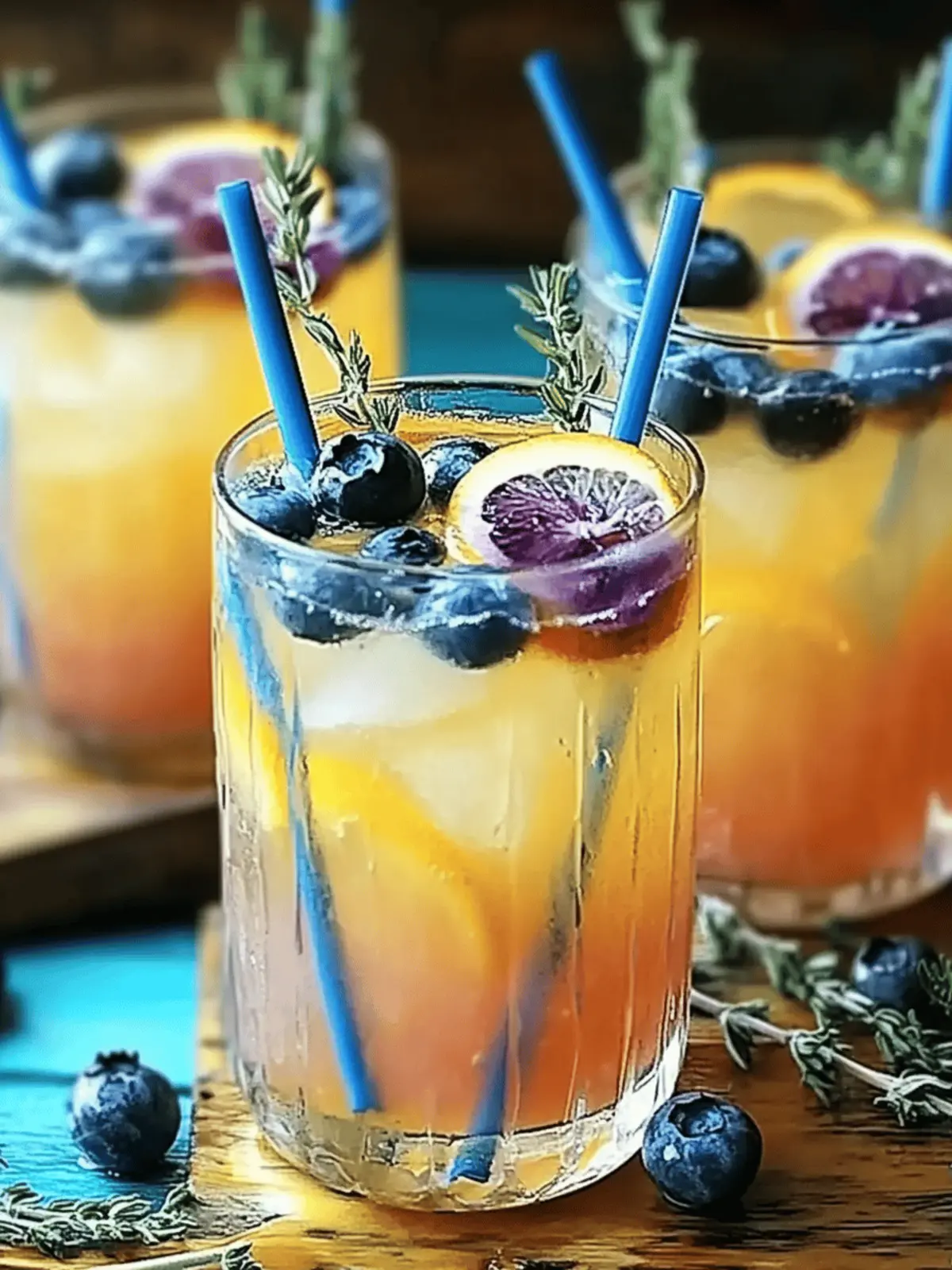 Genießen Sie farbwechselnde Limonade erfrischend und spritzig