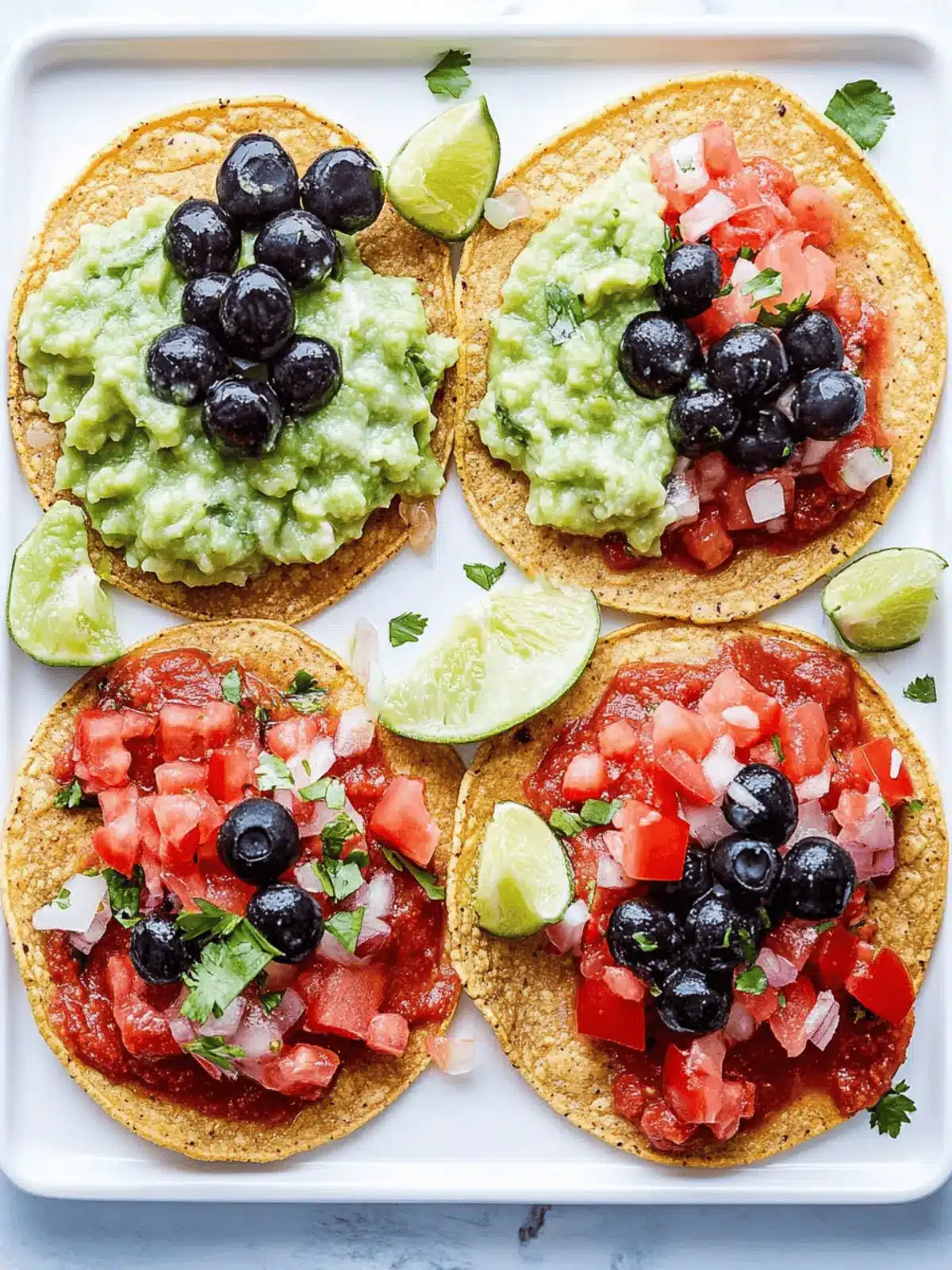 Krosse Vegetarische Tostadas in 15 Minuten 4 Vegetarische Tostadas
