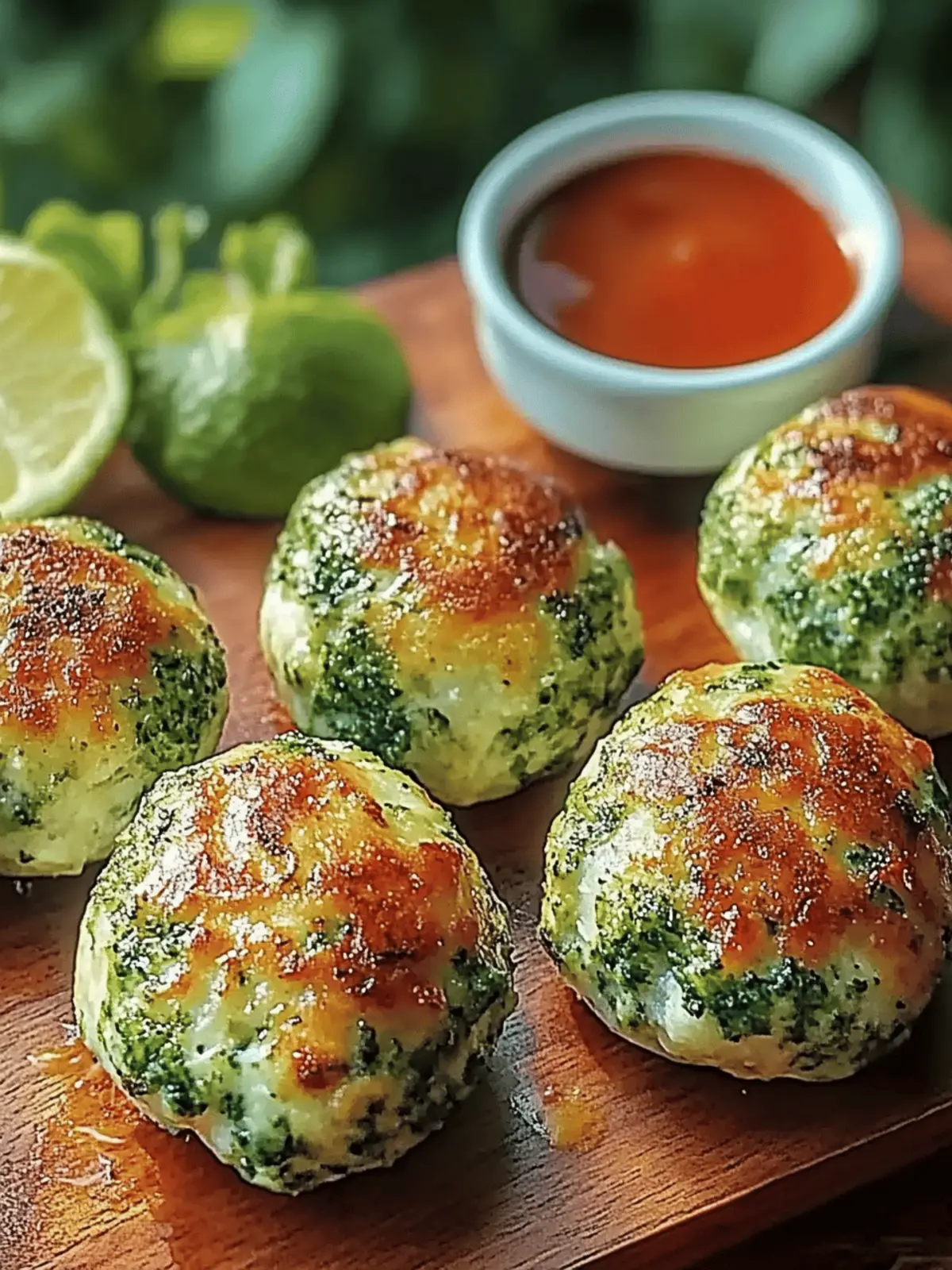 Knusprige Heißluftfritteuse Brokkoli Käsebällchen