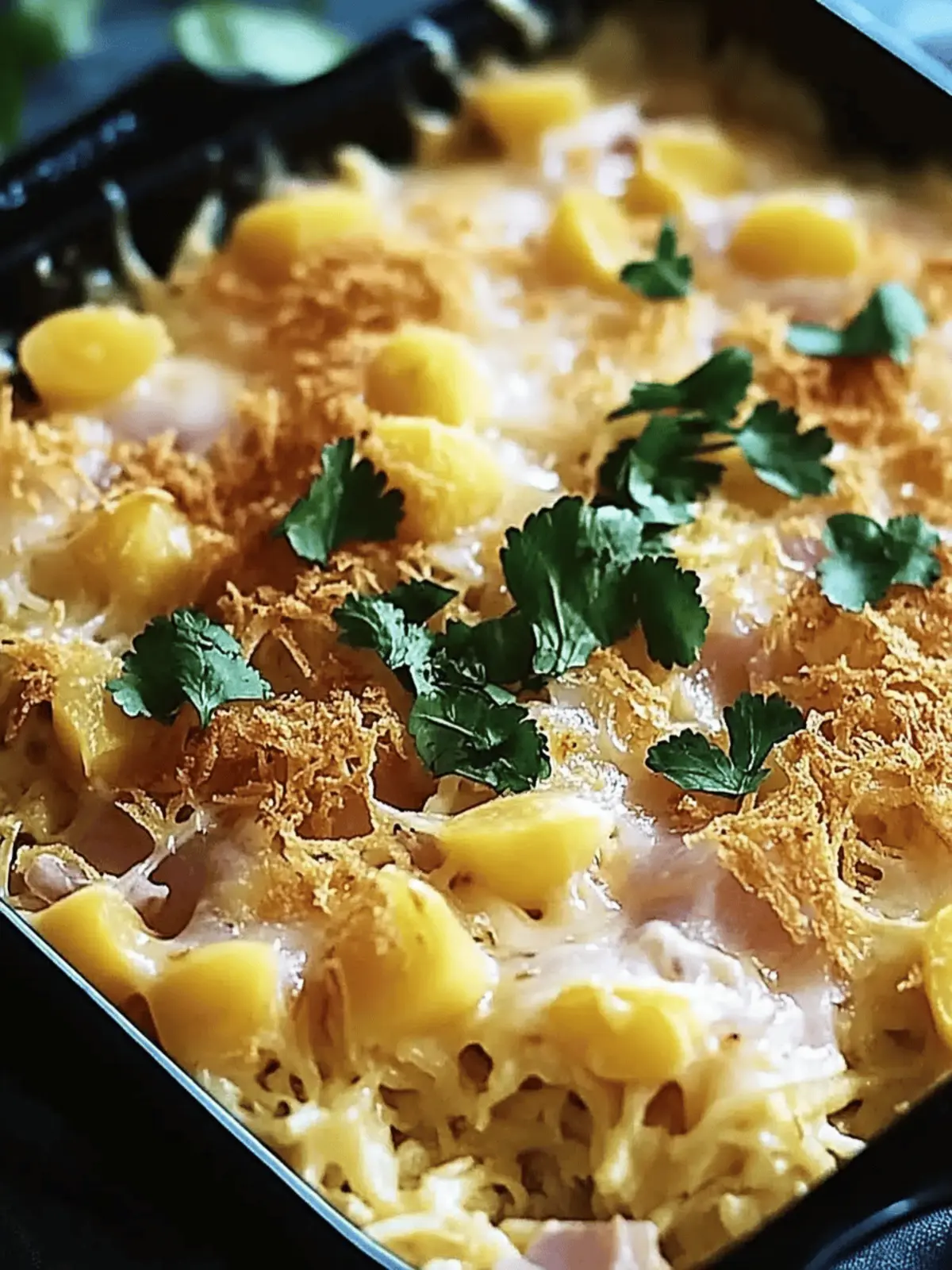 Hühnchen Cordon Bleu Auflauf