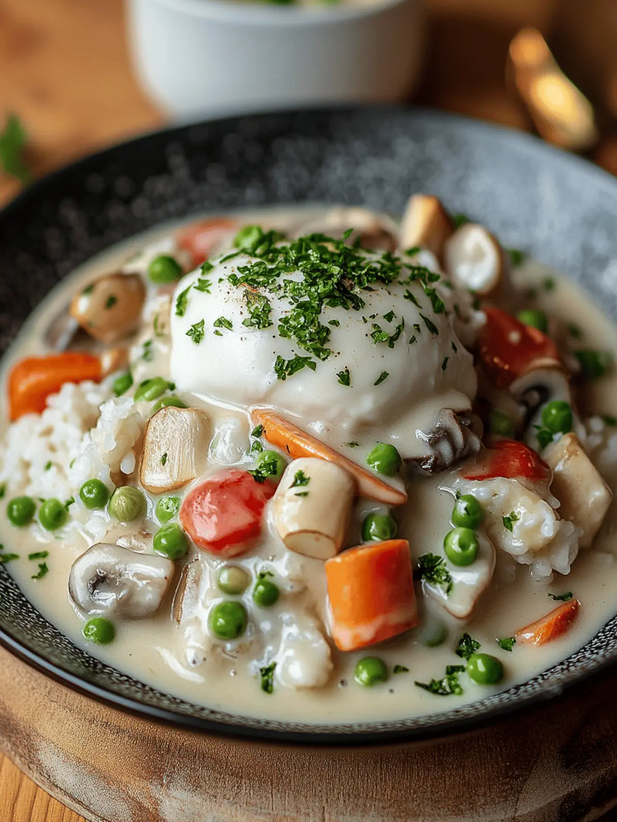 Cremige Pilzfrikassee