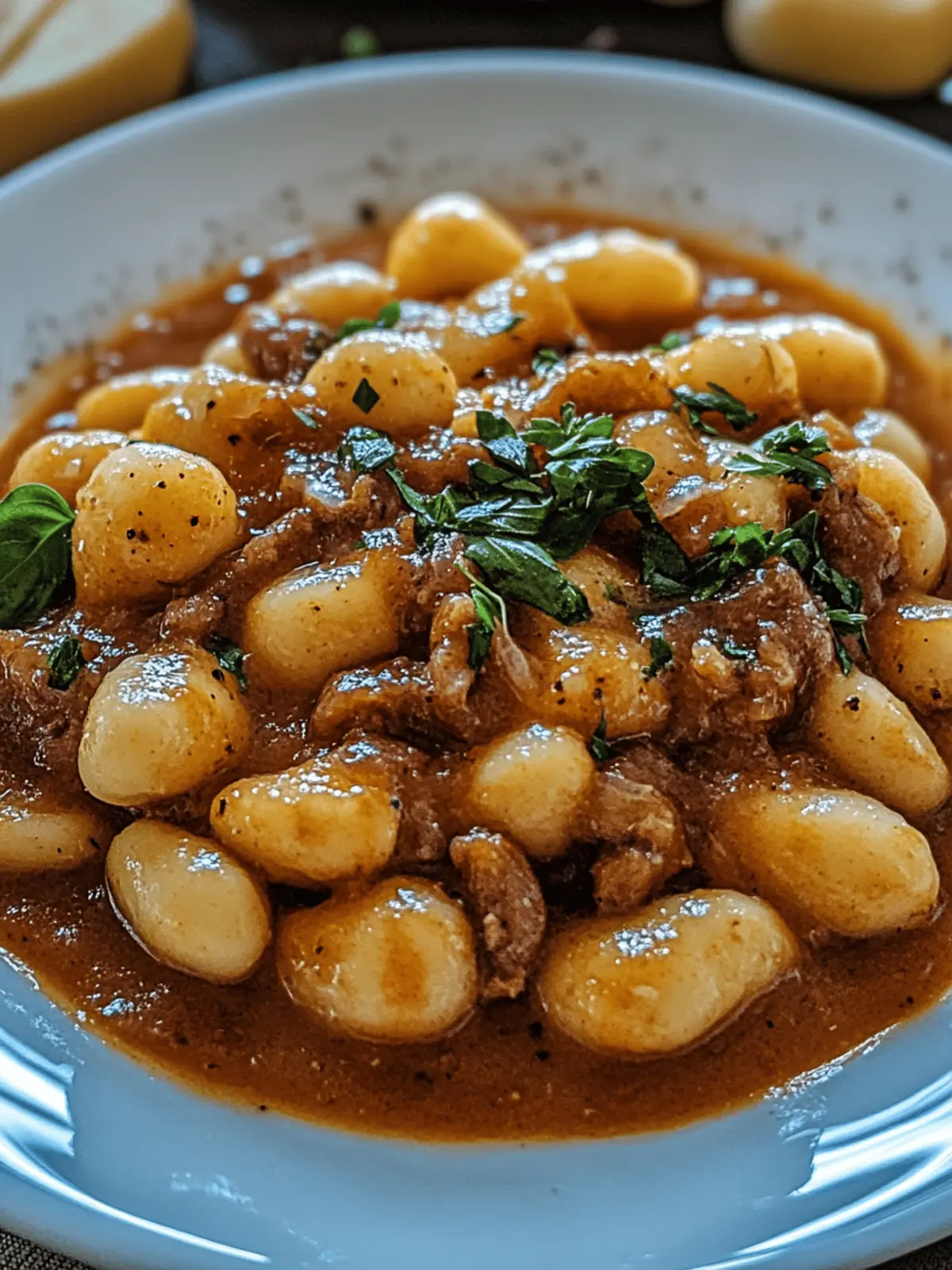 Gnocchi-Gulasch