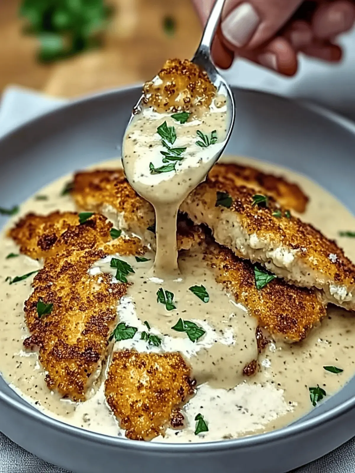 Parmesan-Hühnchen mit cremiger Knoblauchsauce schnell & lecker 2 Parmesan-Hühnchen mit cremiger Knoblauchsauce