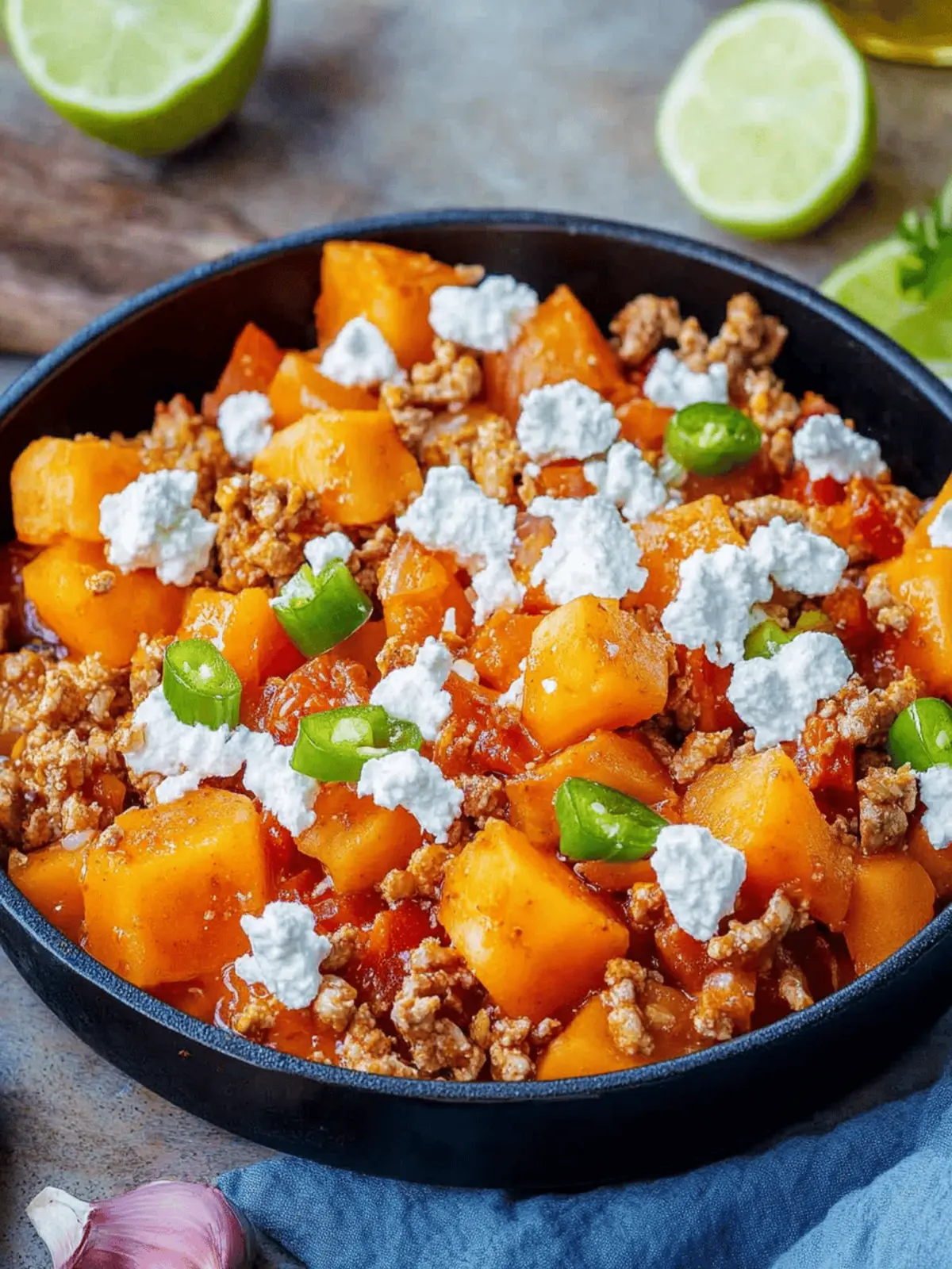 Kürbis und Hackfleischpfanne mit Feta: Schnell & Lecker 4 Kürbis und Hackfleischpfanne mit Feta