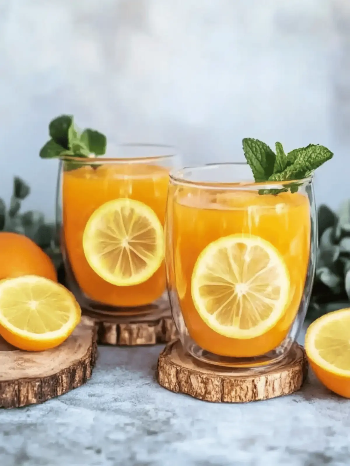 Heißer Aperol mit Orangensaft