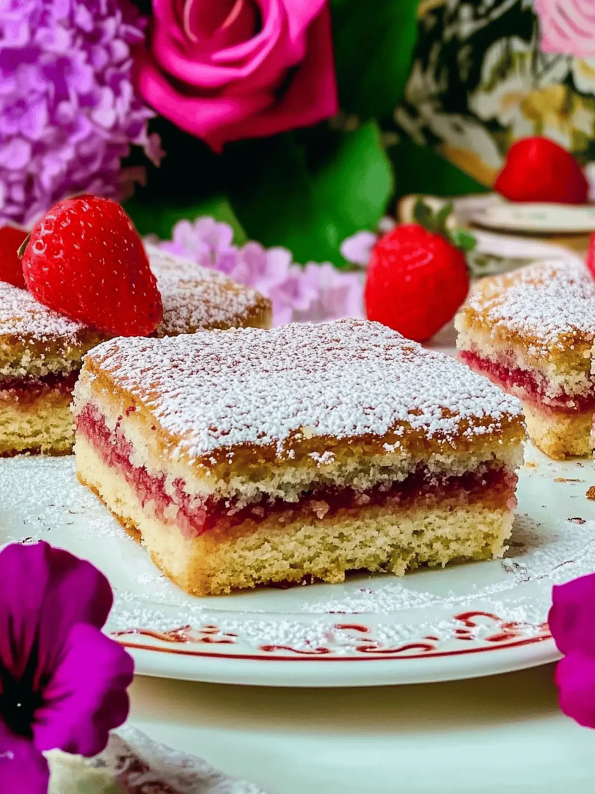 Wintry nut cake with plum filling