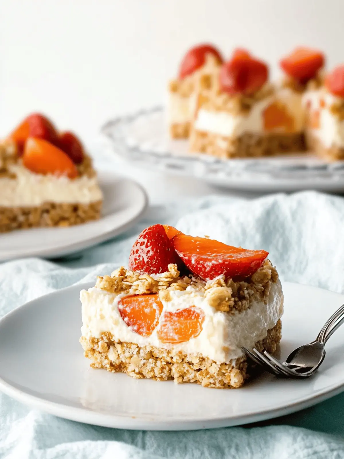 Pflaumencheesecake mit Mandelkruste