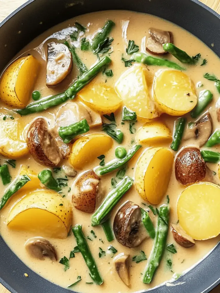 Kartoffel- und Pilzpfanne mit Bohnen