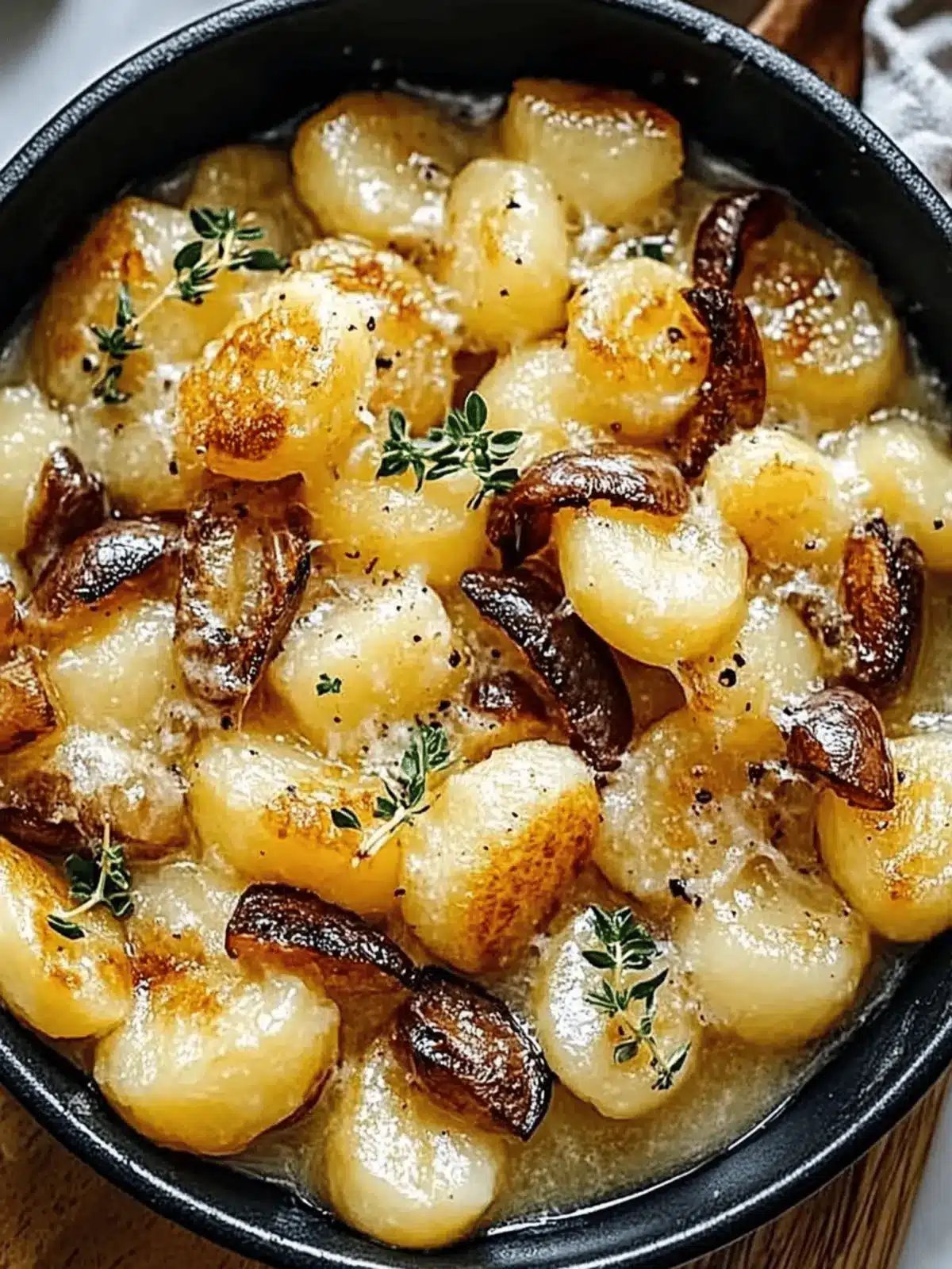 Crispy Gnocchi & Pilze